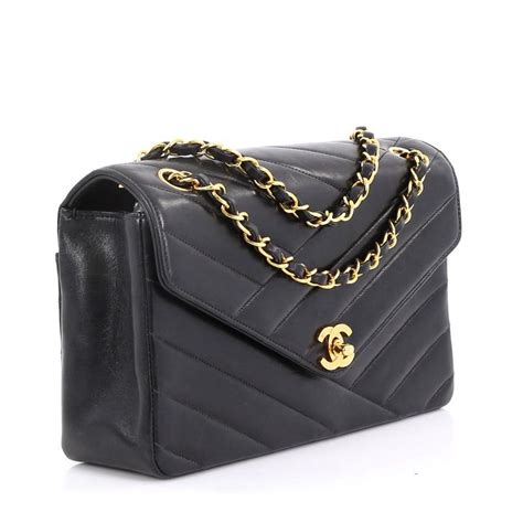 Chanel Chevron Envelope Backpack 